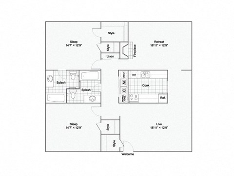 the life floor plan  apartments the victory apartments